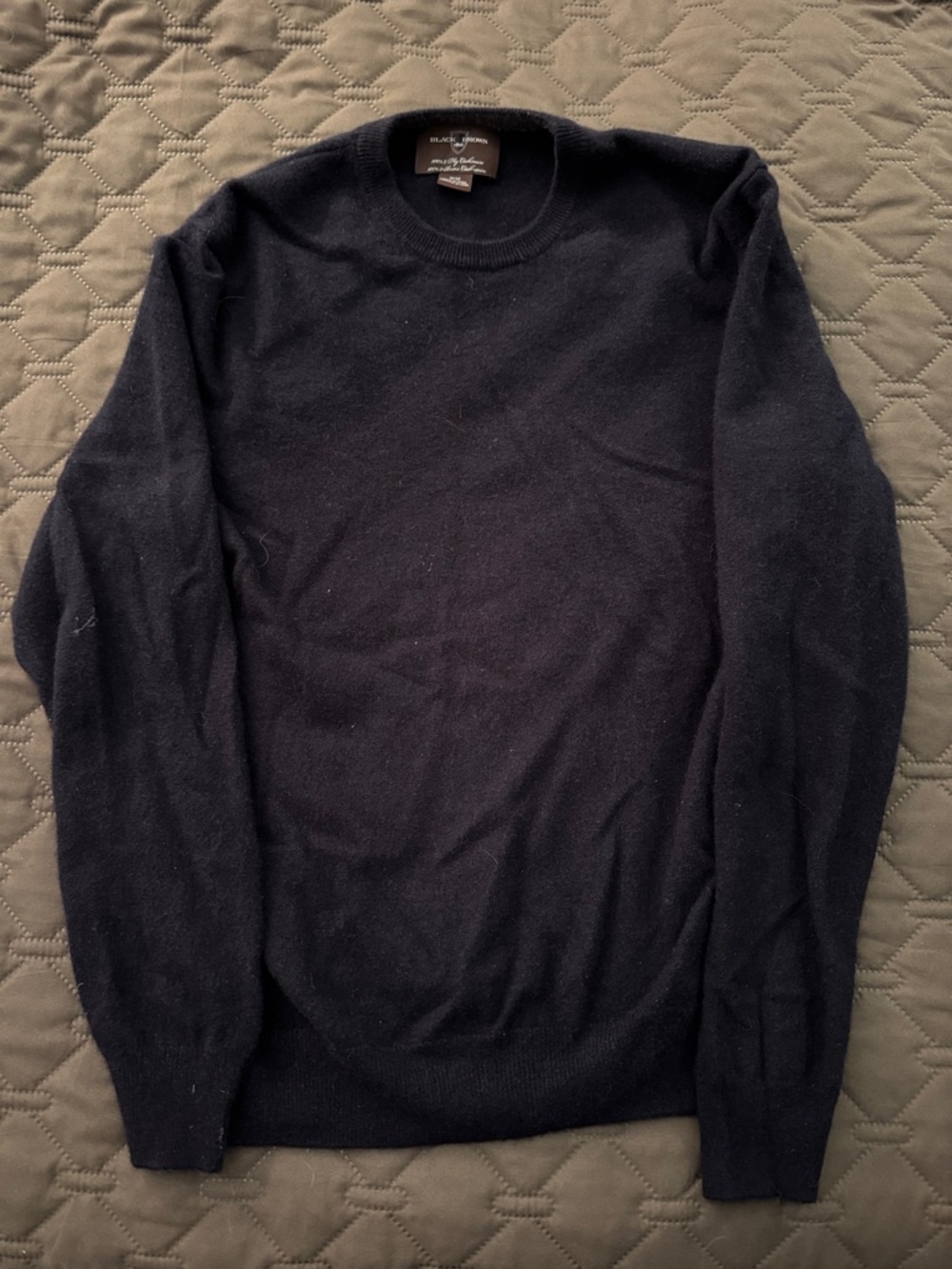 Black Brown 1826 Men's Black Cachemire Sweater